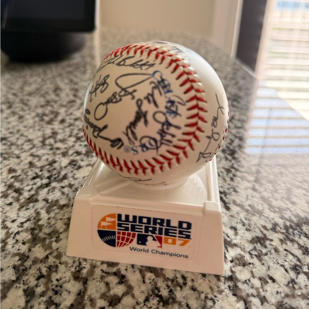 Red Sox signed Baseball World Series 2007